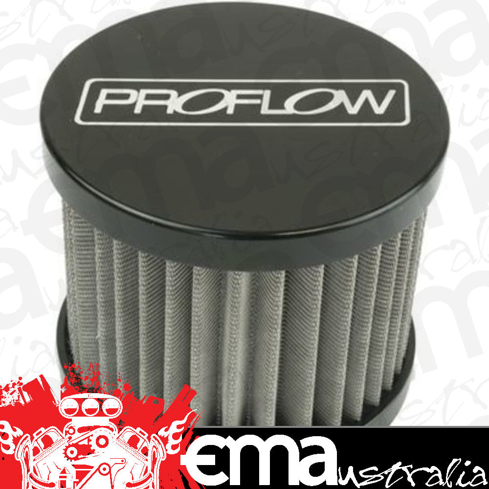 Proflow PFECCB-3BK Oil Breather Filter Billet -08AN Female thread Black