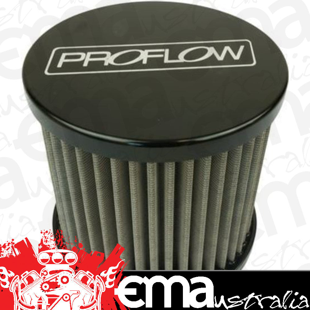 Proflow PFECCB-4BK Oil Breather Filter Billet -10AN Female thread Black