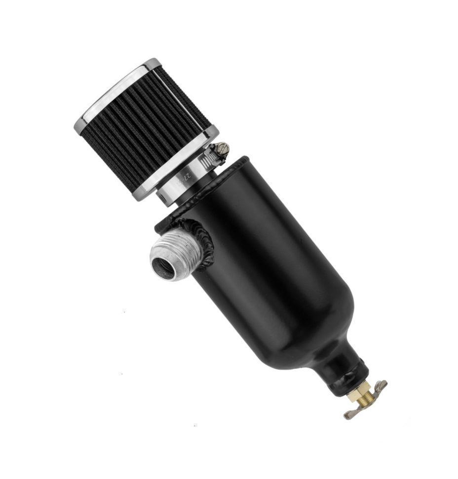 Proflow PFECCT075ANBK Oil Breather Pro Tank Aluminium 0.75L -12AN Male Black