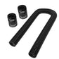Proflow PFECHR36BK Radiator Hose Flexible Stainless Steel Black Kit .36" Length