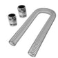 Proflow PFECHR48 Radiator Hose Flexible Stainless Steel Chrome Kit . 48" Length