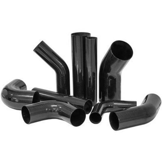 Proflow PFECT103-250 Carbon Fibre Air Intake Tube 2.50" 90 Degree Elbow