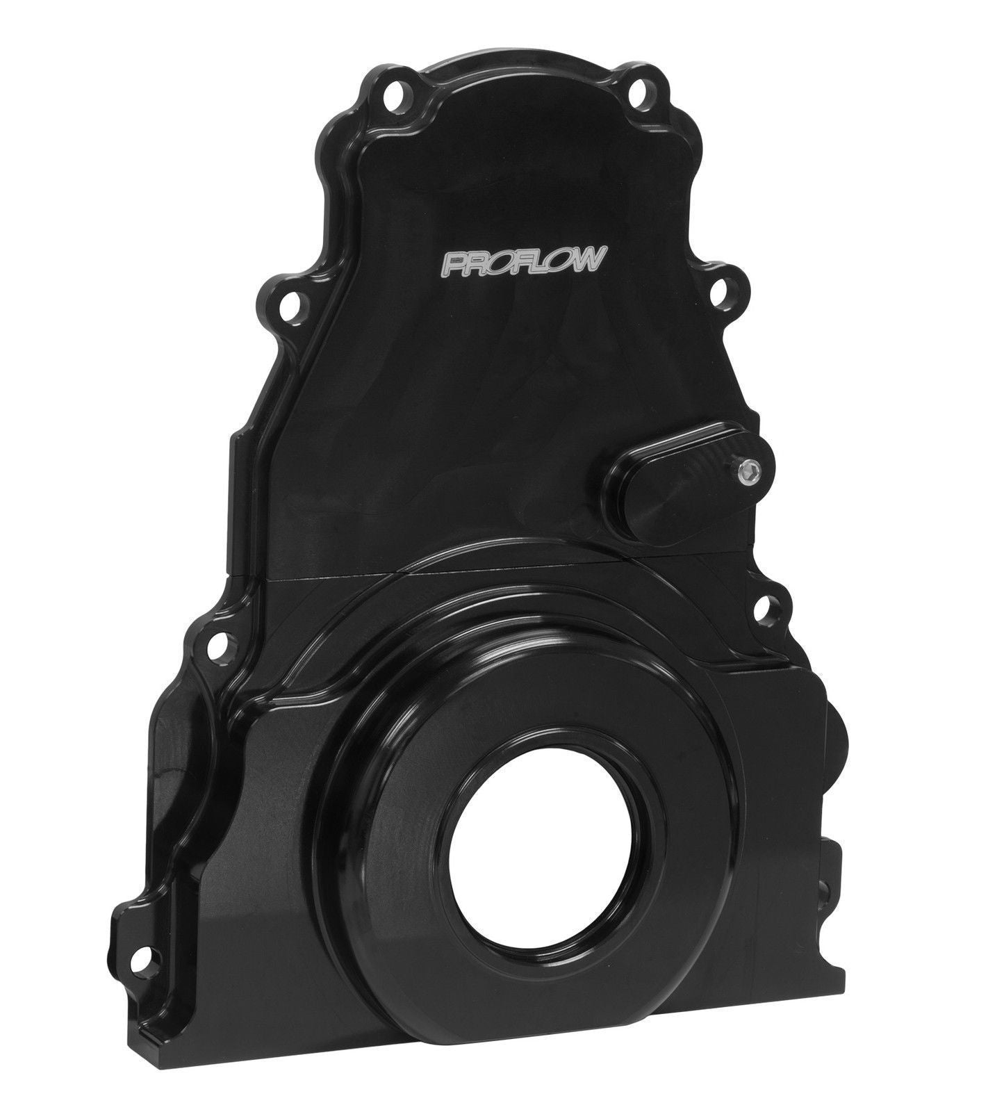 Proflow PFECTCLSBK Timing Cover 2-Piece Billet Aluminium Black Anodised For Chevrolet For Holden LS Engines Each