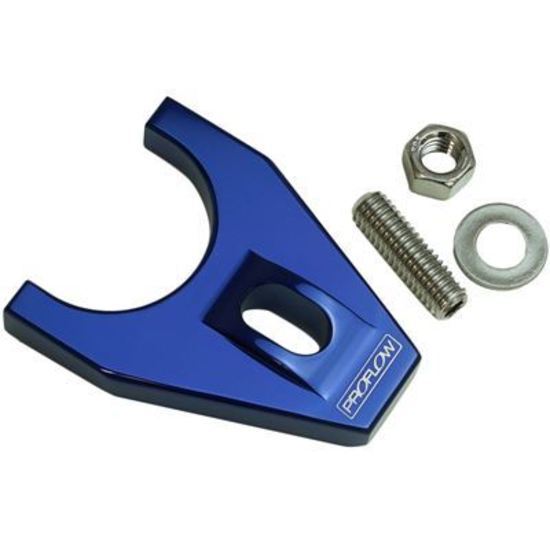 Proflow PFEDC035B Distributor Hold-Down Clamp Billet Aluminium Blue Stud Mount SB For Ford Each
