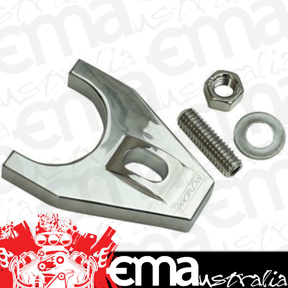 Proflow PFEDC038P Distributor Hold-Down Clamp Billet Aluminium Polished Stud Mount For Holden Commodore V8 Each
