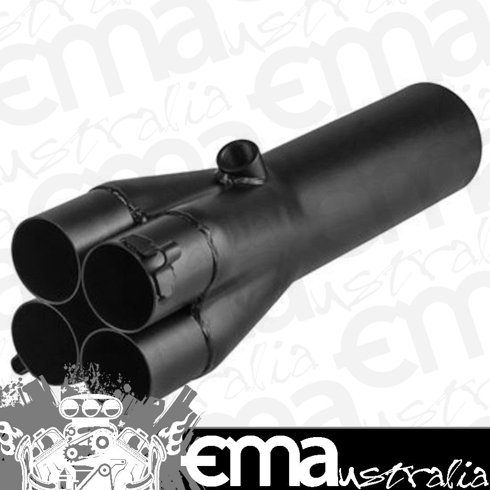 Proflow PFEEC14743 Exhaust Collector Slip On Steel Header 12" x 1-7/8" Primary to 3-1/2"