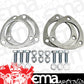 Proflow PFEECRK Collector Rings 3.00 " 3-Bolt Flange Steel Natural Pair