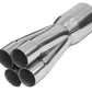 Proflow PFEECS14743SS Exhaust Collector Merge 304 Stainless Steel Slip On 12" x 1-7/8" Primary to 3-1/2"