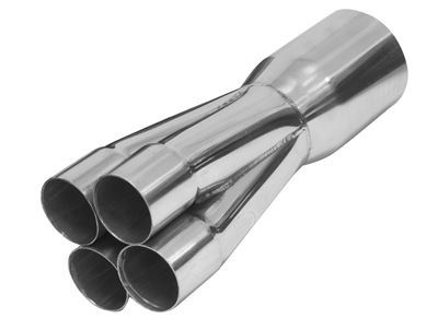 Proflow PFEECS14752SS Exhaust Collector Merge Stainless Steel Slip On 12" x 2" Primary to 3-1/2"