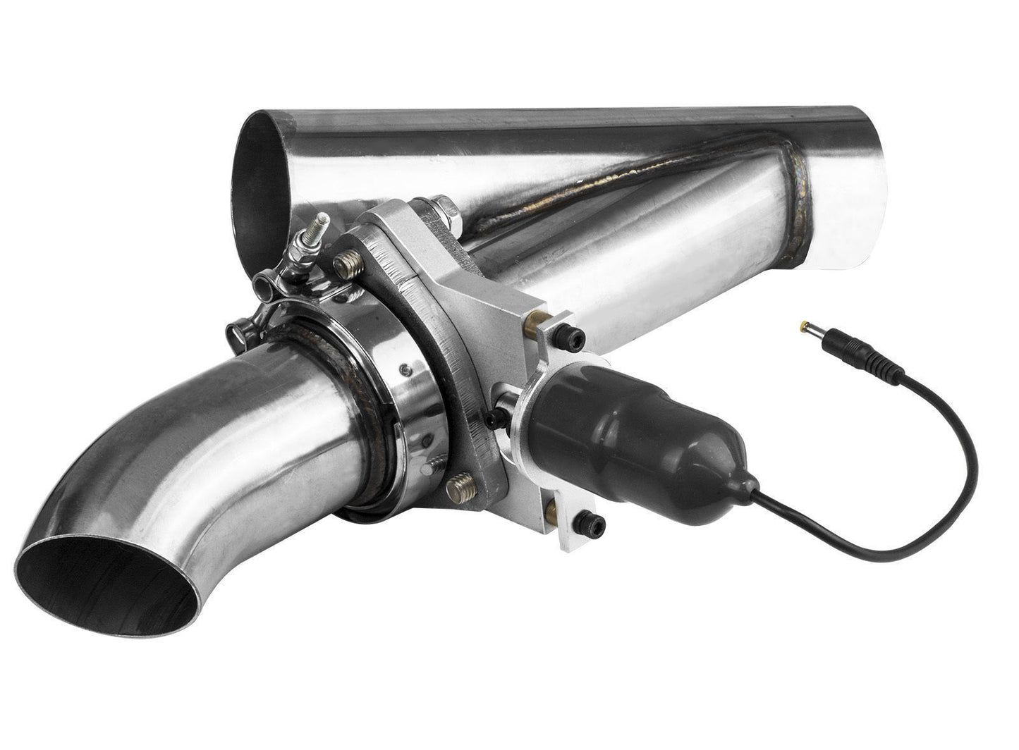 Proflow PFEEEC250 Single Exhaust Cutouts Electric Aluminium Bolt On 2 5 " Diameter Stainless Steel Tubing Kit