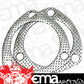 Proflow PFEEGC30 Collector Gaskets Graphite 3-Hole 3.00 " Inside Diameter Pair