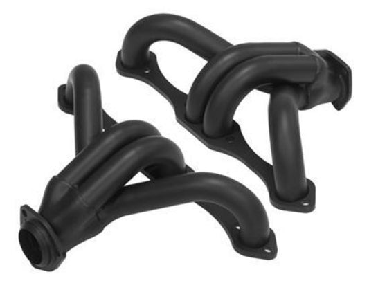 Proflow PFEEH5560BK Exhaust Black Ceramic Block Huggers For Chevrolet Small Block