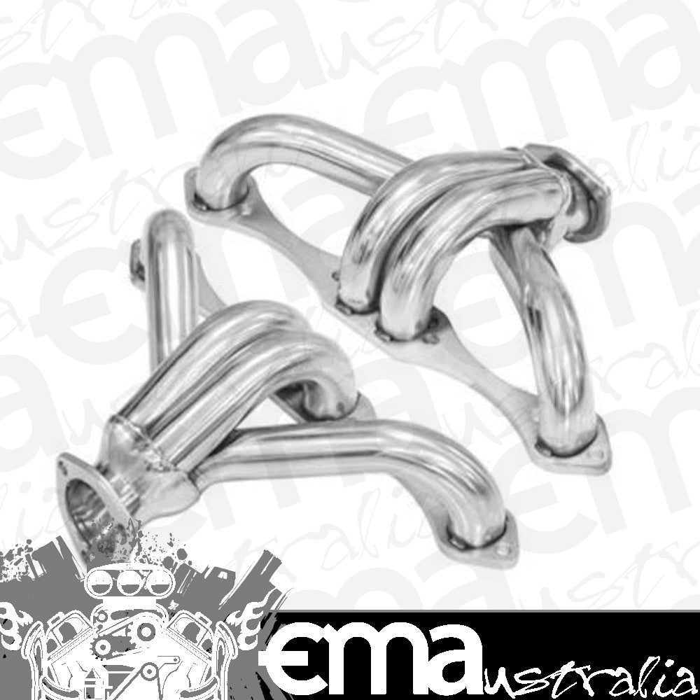 Proflow PFEEH5560S Exhaust Stainless Steel Block Huggers For Chevrolet Small Block