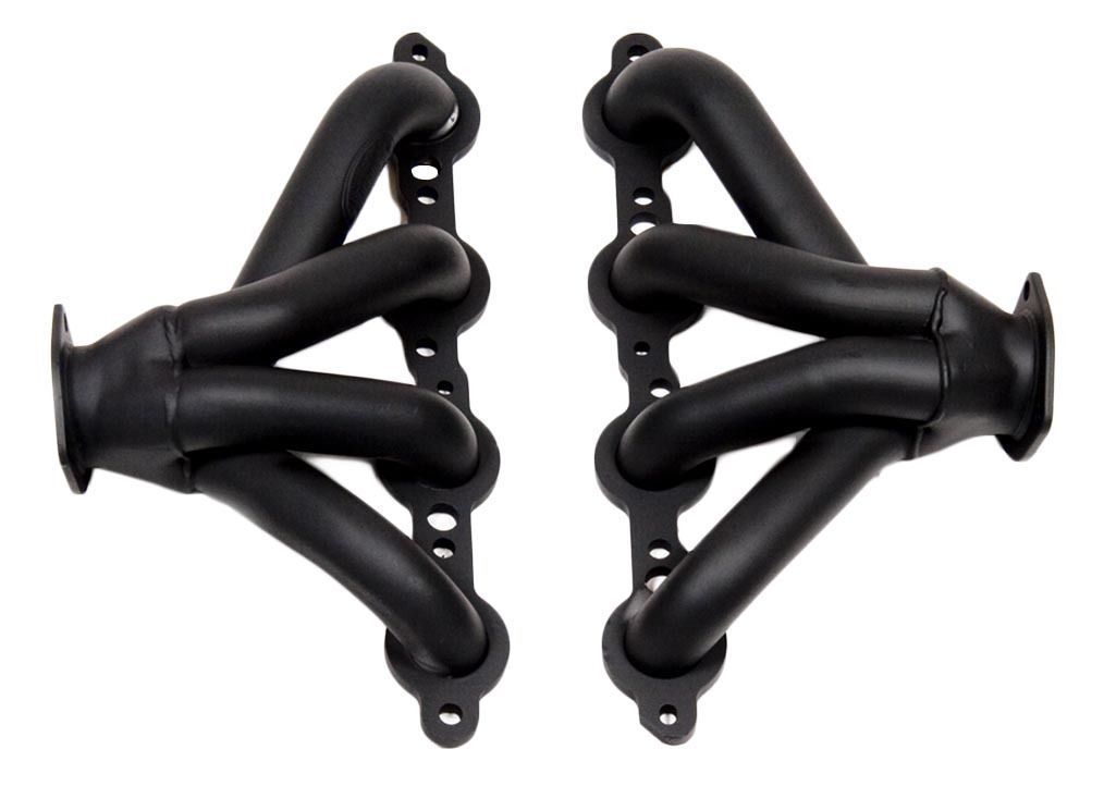 Proflow PFEEH7000BK Exhaust Black Ceramic Block Huggers For Chevrolet For Holden LS1 LS2 Centre Outlet