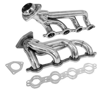 Proflow PFEEH7003 Exhaust Stainless Steel Block Huggers For Chevrolet For Holden LS1 LS2 Rear Outlet