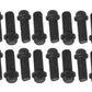 Proflow PFEEHBBK Header Bolts Hex Head 3/8 " Custom Black Oxide For Chevrolet For Ford Set of 16