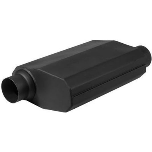 Proflow PFEEM21504 Muffler Black Flow Chamber 2-1/2" Side Inlet to 2-1/2" Side Outlet