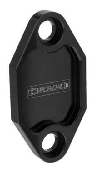 Proflow PFEFB-100BK Fuel Pump Block-Off Plate Aluminium Black Anodised For Holden 253 308 Each
