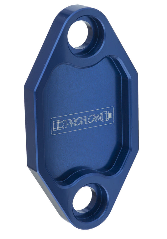 Holden Commodore V8 Fuel Pump Block-Off Plate Aluminium Blue Anodised For 253 308 Each Proflow PFEFB-100BL