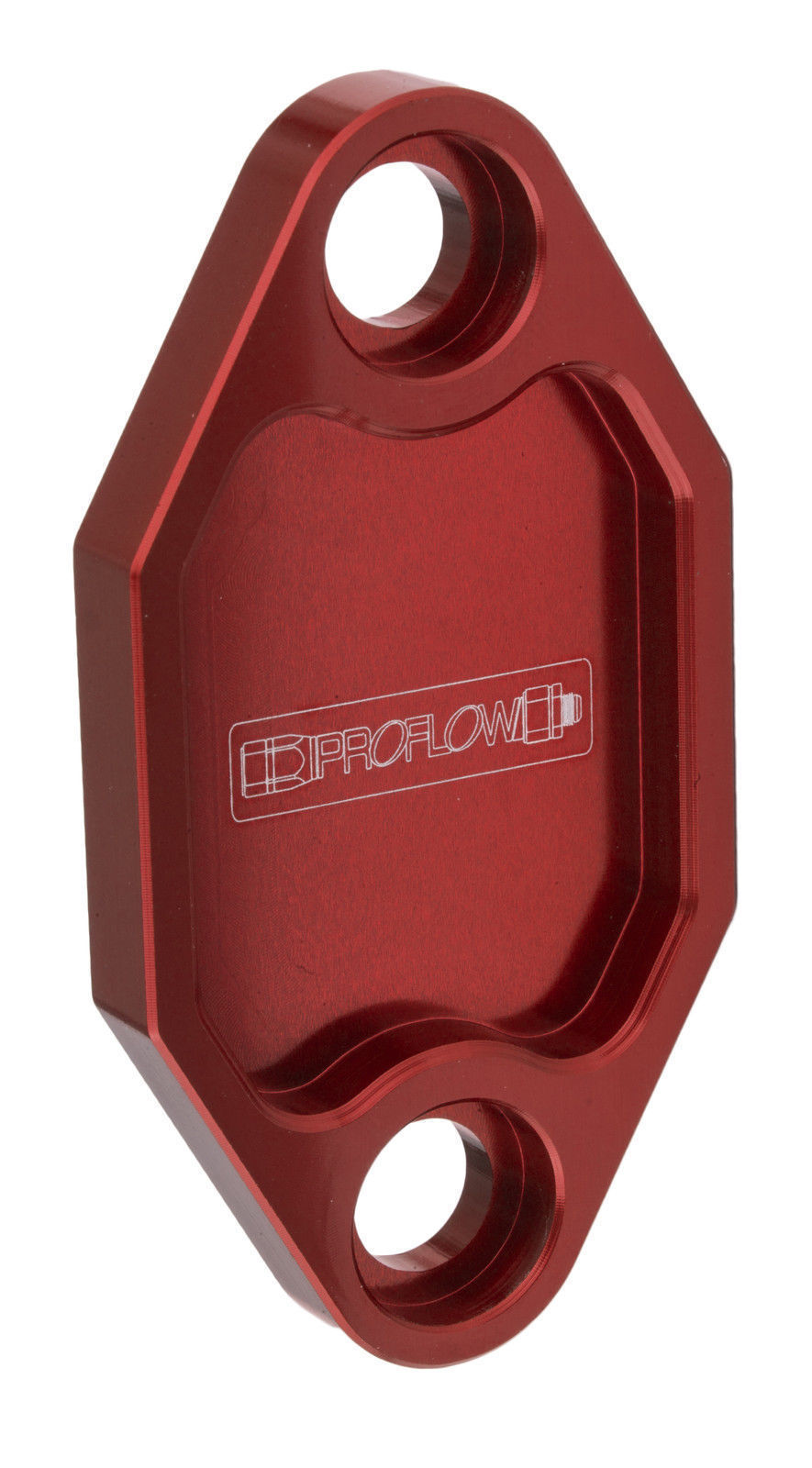 Proflow PFEFB-100R Fuel Pump Block-Off Plate Aluminium Red Anodised For Holden 253 308 Each