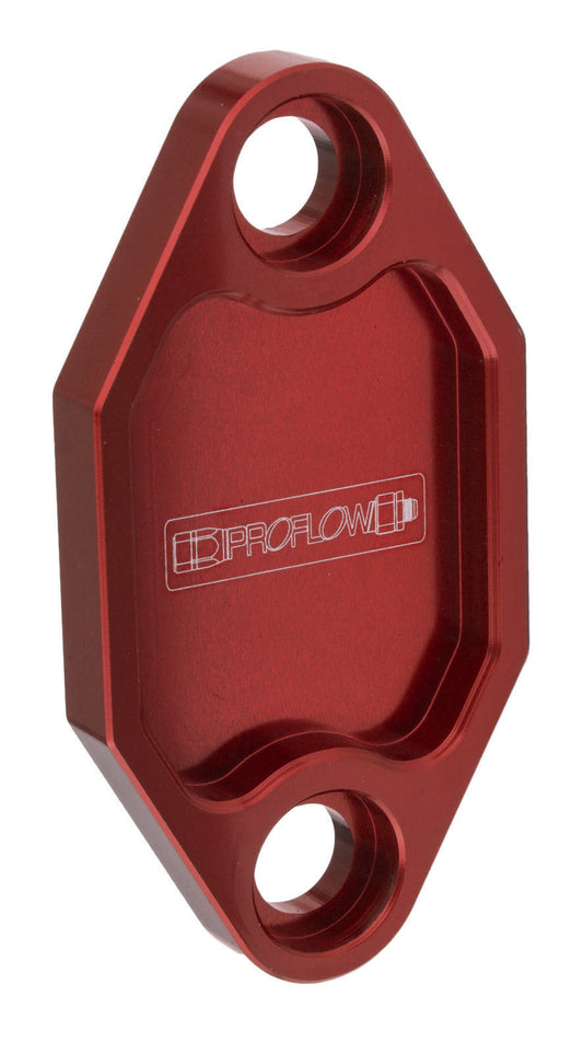 Proflow PFEFB-100R Fuel Pump Block-Off Plate Aluminium Red Anodised For Holden 253 308 Each