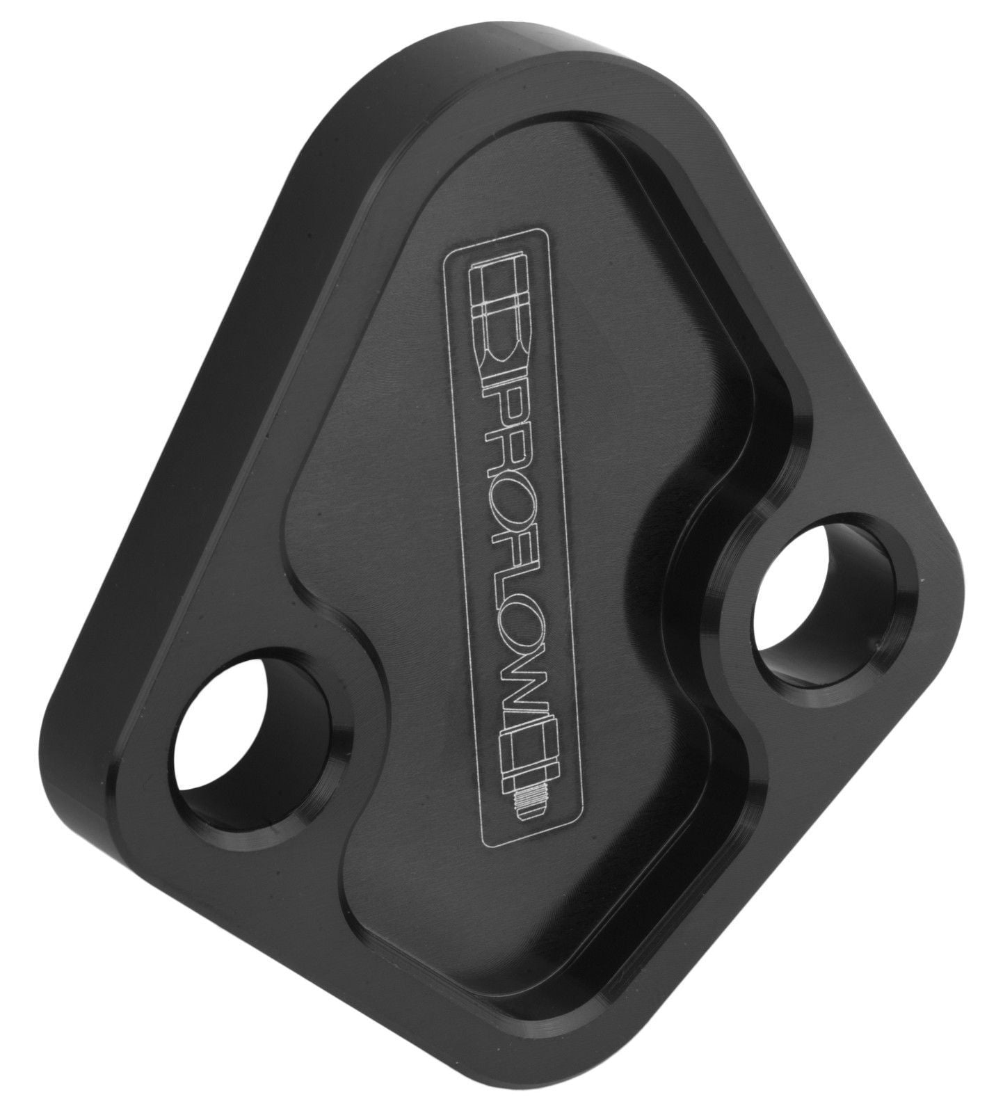 Proflow PFEFB-101BK Fuel Pump Block-Off Plate Aluminium Black Anodised BB Chev For Ford Windsor Each