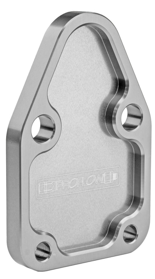 Proflow PFEFB-102S Fuel Pump Block-Off Plate Aluminium Silver Anodised SB For Chevrolet For Chrysler Each
