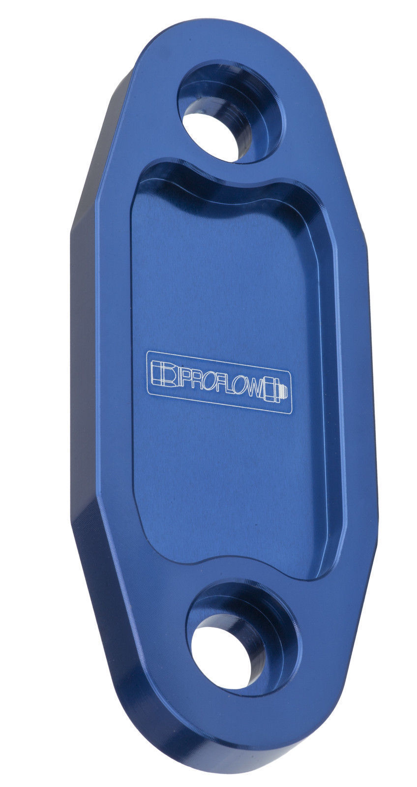 Ford Cleveland 302-351ci V8 Fuel Pump Block-Off Plate Aluminium Blue Anodised For 302-351C Each Proflow PFEFB-104BL