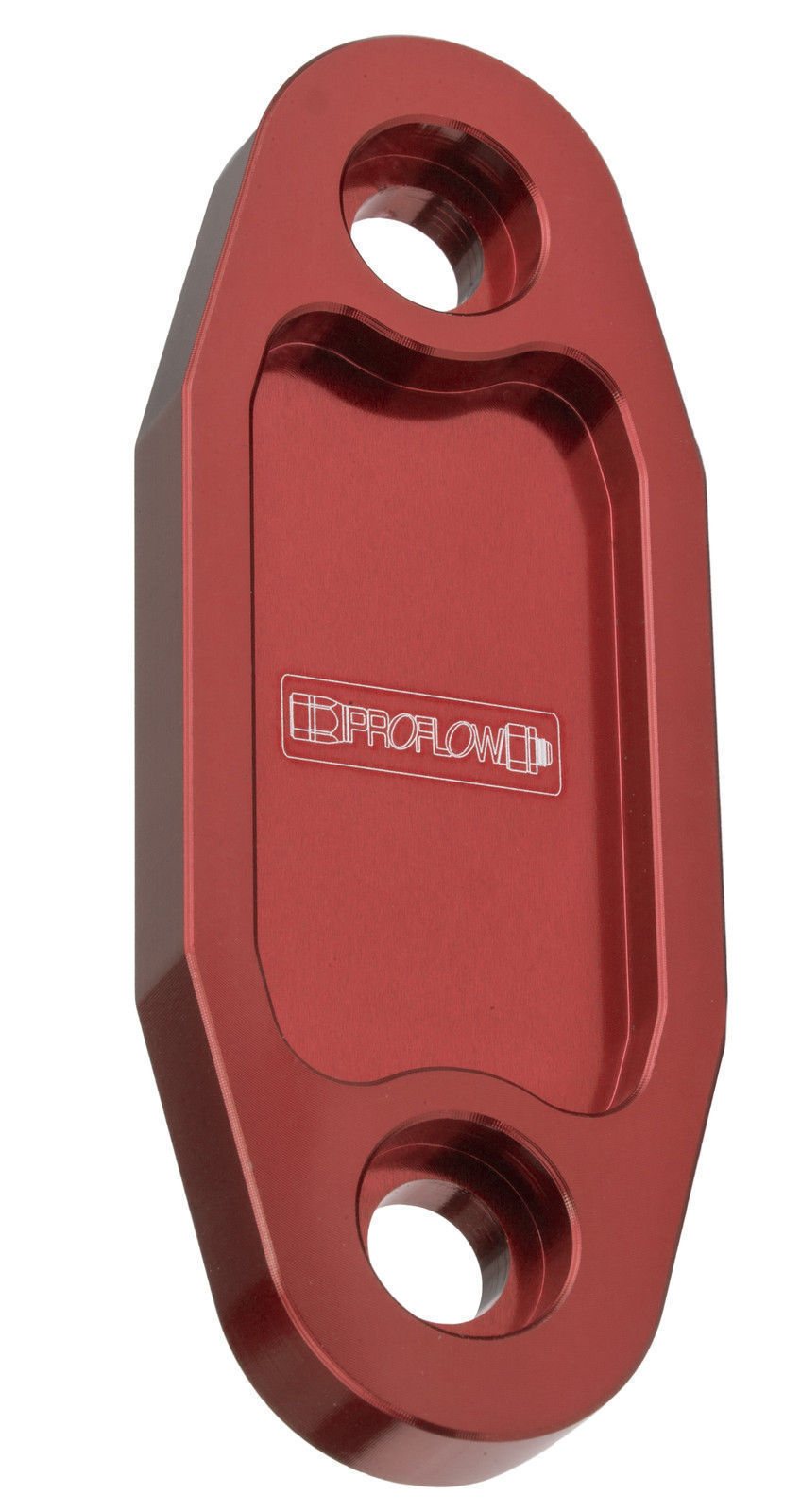 Proflow PFEFB-104R Fuel Pump Block-Off Plate Aluminium Red Anodised For Ford 302-351C Each