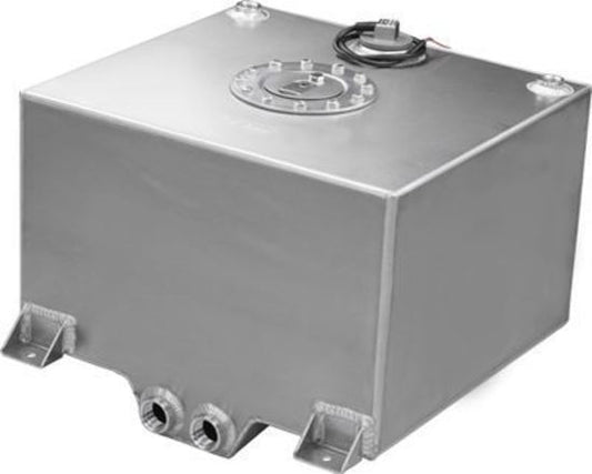 Proflow PFEFC005 Fuel Cell Tank 5g 19L.Aluminium Natural 300 x 260 x 260mm Two -12 AN Female Outlets Each