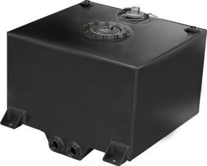 Proflow PFEFC010BK Fuel Cell Tank 10g 38L Aluminium Black 410 x 380 x 260mm With Sender Two -12 AN Female Outlets Each
