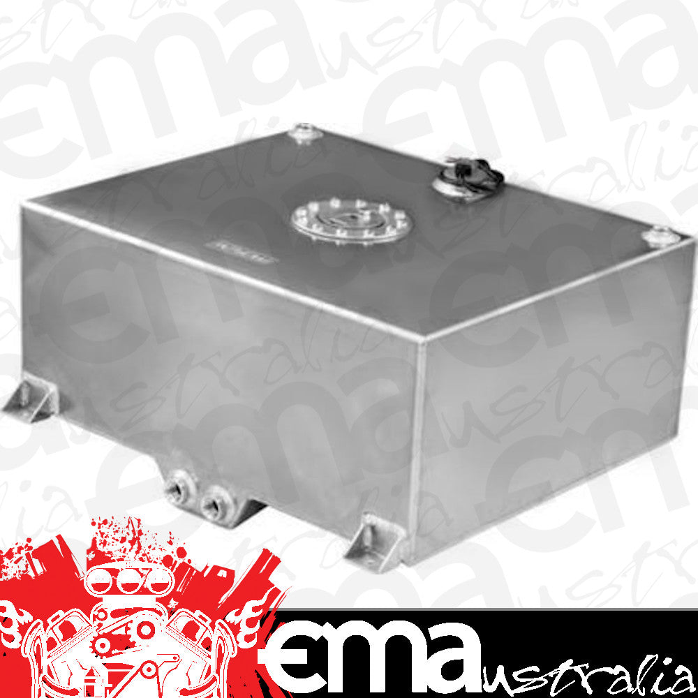 Proflow PFEFC020 Fuel Cell Tank 20g 78L Aluminium Natural 620 x 510 x 260mm With Sender Two -10 AN Female Outlets Each