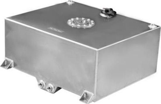 Proflow PFEFC020 Fuel Cell Tank 20g 78L Aluminium Natural 620 x 510 x 260mm With Sender Two -10 AN Female Outlets Each