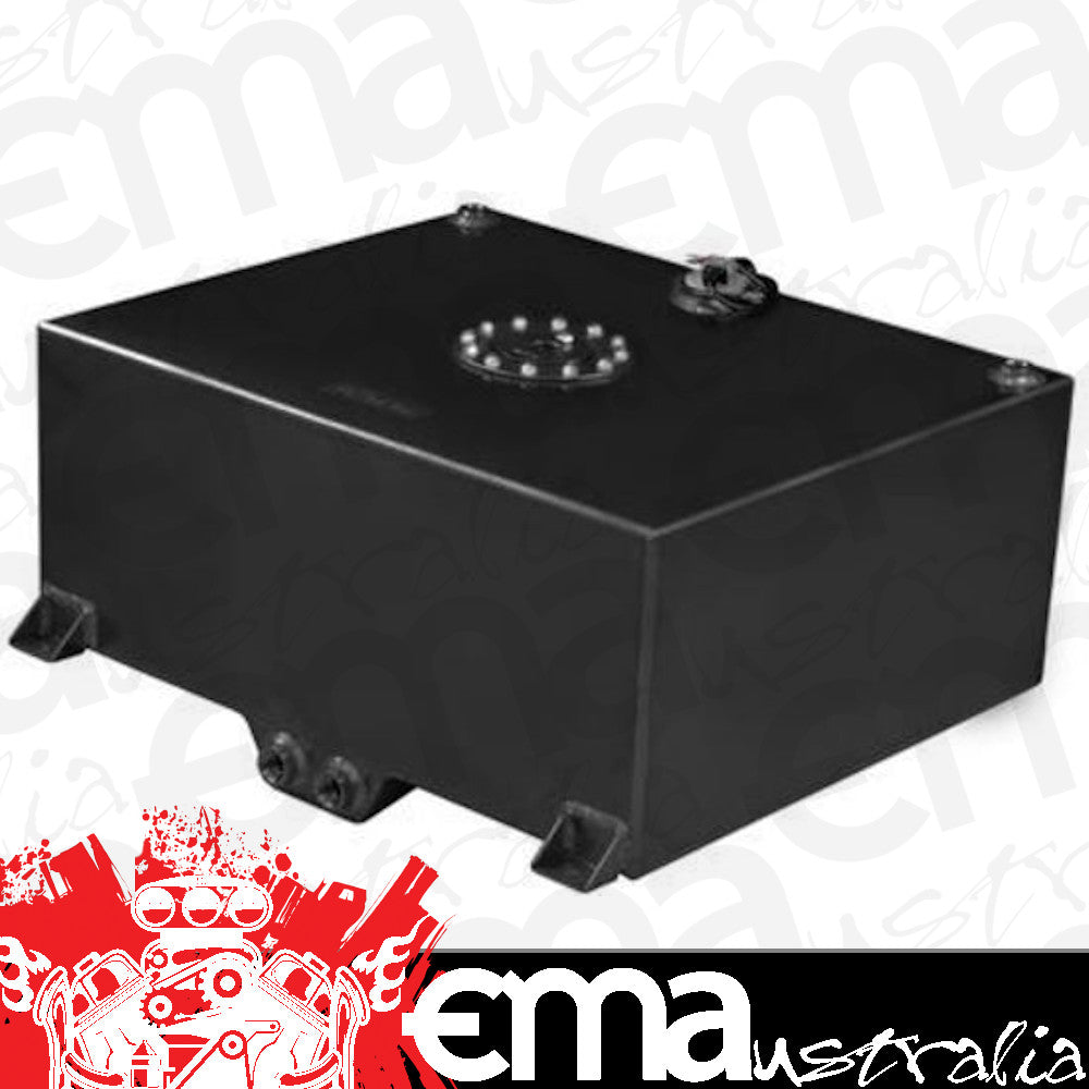 Proflow PFEFC020BK Fuel Cell Tank 20g 78L Aluminium Black 620 x 510 x 260mm With Sender Two -10 AN Female Outlets Each