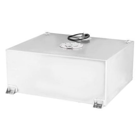 Proflow PFEFC115FB Fuel Cell Tank 15g 57 Aluminium Flat Bottom Natural 510 x 460 x 260mm With Sender Two -10 AN Female Outlets Each