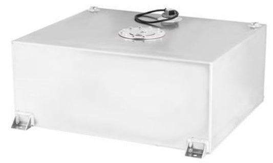 Proflow PFEFC120FB Fuel Cell Tank 20g 78L Aluminium Flat Bottom Natural 620 x 510 x 260mm With Sender Two -10 AN Female Outlets Each