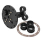 Proflow PFEFCA003-1 Triple Fuel Pump Hanger Mounts 39mm & 46mm Fuel Pumps 170mm PCD Billet Aluminium Black Anodised