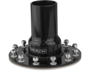 Proflow PFEFCA005BK Fuel Filler Neck Aluminium Black Straight 2 " Diameter 12-Bolt Flange Each