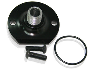 Aeroflow AF64-2055BLK Chev Spin On Filter Mount Billet Non Bypass
