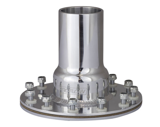 Proflow PFEFCA005P Fuel Filler Neck Aluminium Polished Straight 2 " Diameter 12-Bolt Flange Each