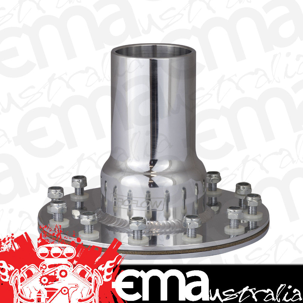Proflow PFEFCA005P Fuel Filler Neck Aluminium Polished Straight 2 " Diameter 12-Bolt Flange Each