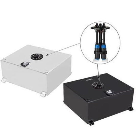 Proflow PFEFCA018 Fuel Cell EFI Tank Kit 15g 57L Aluminium Black 510 x 460 x 260mm In tank Fuel Pump Dual Mount & 2 x 340 pumps Each
