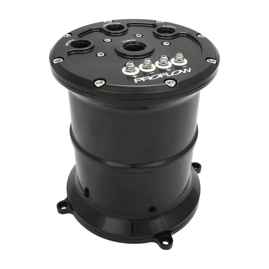 Proflow PFEFCA020 Surge Tank Kit Triple 39mm Fuel Pumps EFI 2.5L Billet Aluminium Black Anodised