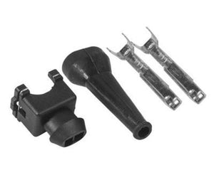 Proflow PFEFI-001 Fuel Injector Wiring Plug EV1 Bosch Style 2 Pin Include Terminals & Boot