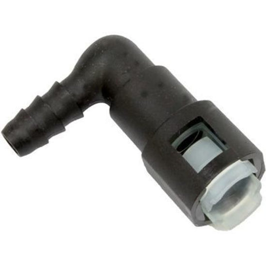 Proflow PFEFLQR081 Fuel Line Connectors Nylon 5/16" Female QR 90 Degree to 5/16" (8mm) Barb Each