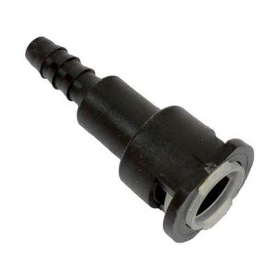 Proflow PFEFLQR083 Fuel Line Connectors Nylon 1/4" Female QR Straight to 5/16" (8mm) Barb Each