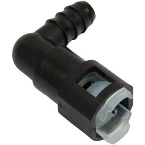 Proflow PFEFLQR086 Fuel Line Connectors Nylon 3/8" Female QR 90 Degree to 3/8" (10mm) Barb Each