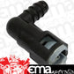 Proflow PFEFLQR086 Fuel Line Connectors Nylon 3/8" Female QR 90 Degree to 3/8" (10mm) Barb Each