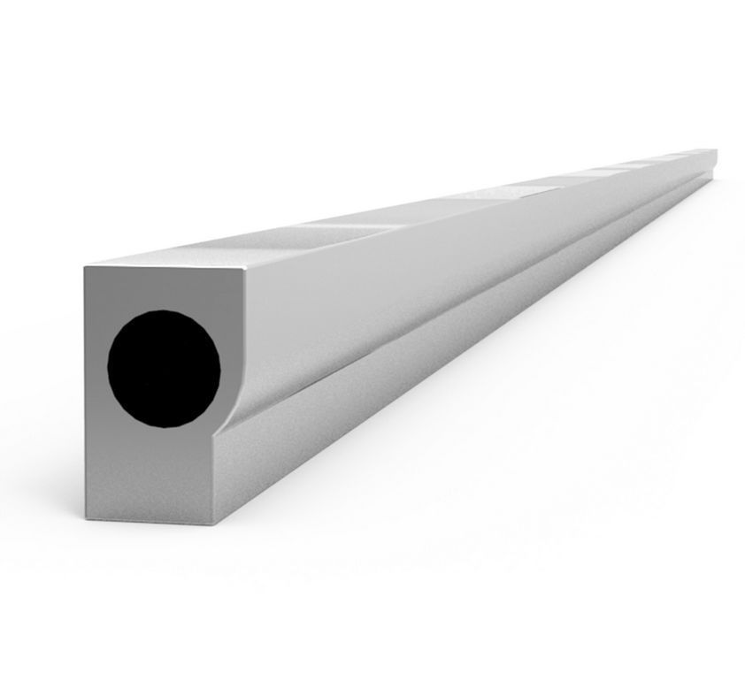 Proflow PFEFREX Fuel Rail Series 1 Extrusion Raw Aluminium Natural 1meter. Length 17mm Diameter Fuel Passage Each