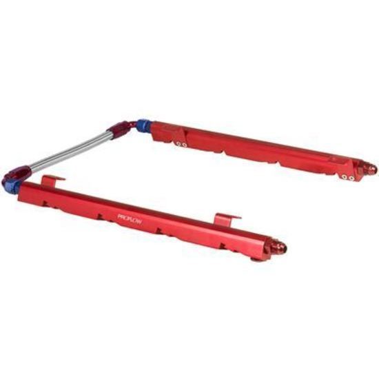 Proflow PFEFRKHOL5R Holden Commodore 5L EFI Fuel Rail Kit Red Flow Series 2